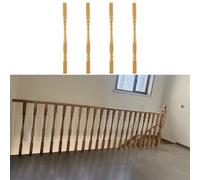 Elegantes barandillas de escalera de madera maciza de 95 y 85 cm for uso en interiores y exteriores (paquete de 1, 5, 10 y 20)(95cm/37.4in 4 Pack)
