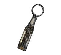 Elegantes bolsas de diamantes de imitación resistentes adornadas con cristales para organización de cosméticos y transporte de botellas, bolsa de almacenamiento hecha a mano