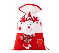 Elegantes bolsas de regalo de Papá Noel, accesorio de moda portátil para celebración familiar de Navidad y decoraciones, uso diario, sacos de Papá Noel de gran capacidad