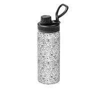 Elegantes botellas de agua de acero inoxidable con estampado de multitud de pingüinos, 18 onzas, hervidor deportivo aislado para ciclismo, gimnasio, al aire libre, para hombres y mujeres