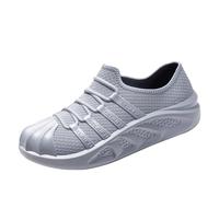 Elegantes botines para hombre, extraanchos, botas de senderismo impermeables para verano, impermeables, suaves, antideslizantes, para el agua, para el apoyo del arco, ligeras, cómodas y cómodas, gris