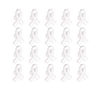 Elegantes broches de cinta de aleación para caridad, 20 piezas de joyería ligera para voluntarios, accesorios para eventos de caridad, talla única, como se describe