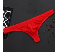 Elegantes calzoncillos suspensorios para hombre con bolsa transparente para un estilo definitivo (2XL rojo)