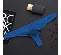 Elegantes calzoncillos suspensorios para hombre con bolsa transparente para un estilo definitivo (2XL azul)