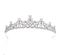 Elegantes cesas de cabello en forma de cuervo womebridal en forma de corazón para concursos de graduación princesas fiestas de cumpleaños tiara decoración diálamo de la novia corona