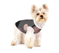 Elegantes círculos Negros de imitación Oro Rosa ruborizado,Camiseta de algodón sin Mangas para Mascotas, Chaleco Transpirable, Suave y elástico para Cachorros,M