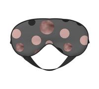 Elegantes círculos negros rosas falsos, Cubreojos completos Antifaz bloqueador de luz Antifaz para dormir Antifaz suave con los ojos vendados Noche