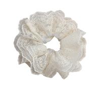 Elegantes coleteros de encaje para mujer, de tela suave, elásticos y cómodos, para decoración del cabello