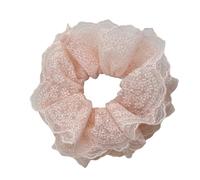 Elegantes coleteros de encaje para mujer, de tela suave, elásticos y cómodos, para decoración del cabello