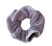 Elegantes coleteros de gran volumen con banda elástica para cabello grueso o fino en varios colores con volantes, Lavanda, talla única