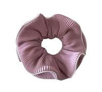 Elegantes coleteros de gran volumen con banda elástica para cabello grueso o fino en varios colores con volantes, B, 1 count (Pack of 1)