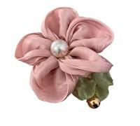 Elegantes coleteros elásticos para el pelo de flores para mujer, con perlas florales grandes, añade un toque de moda a tu look