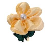 Elegantes coleteros elásticos para el pelo de flores para mujer, con perlas florales grandes, añade un toque de moda a tu look