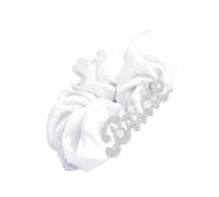 Elegantes coleteros para el pelo de novia con letras para bailes de graduación, postizo de boda para tener y sujetar tu cabello hacia atrás