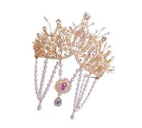 Elegantes coronas con borlas, lujoso tocado de madonnas, diosas, heawear para mujer, boda, sesión de fotos, corona de cultura exótica para mujer, talla única, como se describe, como se describe