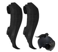 Elegantes cuernos para casco, juego decorativo de 2 piezas, accesorios modernos para motocicleta, diseño de fijación ligero y duradero con ajuste seguro | Accesorios de montar a la para esquís y