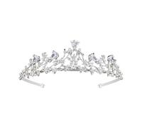 Elegantes diademas de coronas para el pelo para cumpleaños, boda, tocado para niñas, espectáculo, fiesta, disfraz, tiaras de cristal para novia