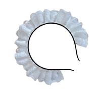 Elegantes diademas de encaje plisadas japonesas para el pelo An1me Gatherings C0sp1ay para niña
