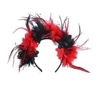 Elegantes diademas de flores de imitación duraderas, diademas de Halloween para mujeres y niñas, suministros de fiesta de boda, lindas diademas para mujeres, lindas diademas para decoración floral