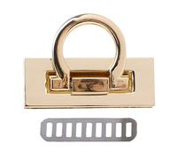 Elegantes diseños rectangulares de metal para bolsos y mochilas con superficies lisas y fácil instalación, 1