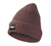 Elegantes gorras de punto reflectantes para entusiastas del deporte al aire libre, cómodas gorras de invierno cálidas para corredores nocturnos, gorras deportivas al aire libre, marrón, Talla única