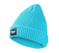 Elegantes gorras de punto reflectantes para entusiastas del deporte al aire libre, cómodas gorras de invierno cálidas para corredores nocturnos, gorras deportivas al aire libre, azul celeste, Talla