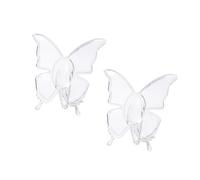Elegantes jarrones acrílicos con forma de mariposa, alas transparentes para decoración del hogar, centros de mesa, tarro de mariposa decorativo