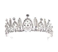 Elegantes joyas Crowcrystal Crowns Gem Simple Barroque Bode Cessories Princess Birthday Party Headband Bridal (oro 15.5 * 5.5cm)