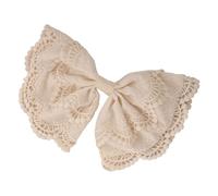 Elegantes lazos bordados para el pelo con diseño de encaje, cierre de resorte, accesorios para el cabello para eventos nupciales, estilo casual