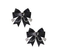 Elegantes lazos en forma de corazón para Halloween, horquilla para fiesta para personalizar tu look