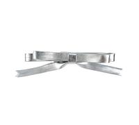 Elegantes lazos planos con clip de rosas, adorno de racimos de balletcore de los años 2000, adorno elegante con lazo