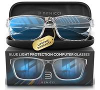 Elegantes lentes de bloqueo de computadora de luz azul para hombres y mujeres, alivian la fatiga ocular digital, los ojos secos, los dolores de cabeza y la visión borrosa, bloquean instantáneamente el