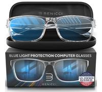 Elegantes lentes de bloqueo de computadora de luz azul para hombres y mujeres, alivian la fatiga ocular digital, los ojos secos, los dolores de cabeza y la visión borrosa, bloquean instantáneamente el