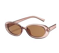Elegantes lentes de sol ovalados para niñas y niños, accesorios para fotos, viajes, vintage, patrón de vaca