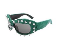 Elegantes lentes de sol para niñas y niños, accesorios para fotos, viajes, hip hop, remaches, gafas de hip hop, marco pequeño