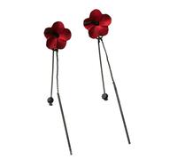 Elegantes Lonas Florales Largas Pendientes De Caída La Aleación Liviana Accesorios Orejas Joyería Para Mujeres Aretes Aleación Para Mujeres