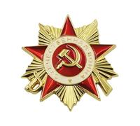 Elegantes medallas soviéticas auténticas de la Orden de la Guerra Patriótica, diseños para fiestas temáticas y regalos únicos que dan una C histórica, One Size, como se describe, como se describe