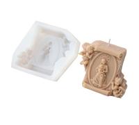 Elegantes Moldes De Jabón De Silicona Serie Religiosos Crafting Moldes Textura Silicona Herramienta Manualidades Suministros Para Fabricar A Mano Molde