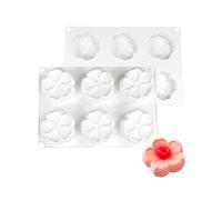 Elegantes moldes de silicona con diseño de flores para mousses, decoración de pasteles, repostería artística y regalos de eventos especiales, jabón de flores de silicona