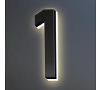 Elegantes Números de Casa Con Iluminación LED Retroiluminada 6 Pulgadas Mejoran Su Atractivo Exterior Números de Dirección Iluminados Modernos Para Letreros Dirección de Casa Metal Exterior