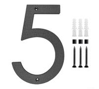 Elegantes números de casa de 12 pulgadas, material ABS para uso en exteriores con características de visibilidad mejoradas (5)