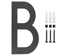 Elegantes números de casa de 12 pulgadas para uso residencial y comercial, material ABS resistente a la intemperie, fácil instalación con herrajes (B)