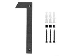 Elegantes números de casa de 12 pulgadas para uso residencial y comercial, material ABS resistente a la intemperie, fácil instalación con herrajes (1)