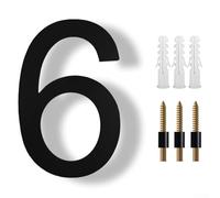 Elegantes números de casa de 8 pulgadas, diseño flotante moderno para visibilidad de direcciones (6)