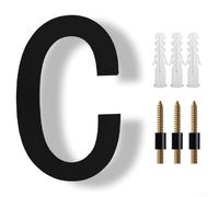 Elegantes números de casa flotantes de 8 pulgadas para visualización de direcciones de casa, resistentes a la intemperie y (C)