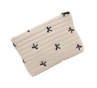 Elegantes organizadores de maquillaje con lazo, prácticas bolsas de almacenamiento para viajeros y amantes de la belleza, bolsas impermeables, White, Talla única