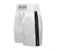 Elegantes pantalones cortos de boxeo unisex perfectamente adaptados para todas tus necesidades de entrenamiento de artes marciales mixtas y muay thai (talla L, blanco)