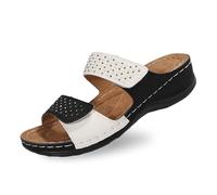 Elegantes pantuflas de mujer con diseño de de imitación para uso diario informal, para atuendos de verano, exquisita parte superior de cuero y Zapatillas Mujer Deporte Cuña Zapatillas Salir Mujer