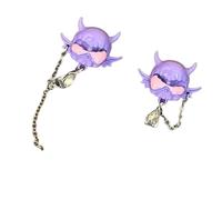 Elegantes pendientes colgantes de diablo, materiales de aleación resistentes con diseños elegantes, decoración diaria para los amantes de la moda, joyas de moda, talla única, como se describe