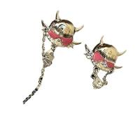 Elegantes pendientes colgantes de diablo, materiales de aleación resistentes con diseños elegantes, decoración diaria para los amantes de la moda, joyas de moda, talla única, como se describe